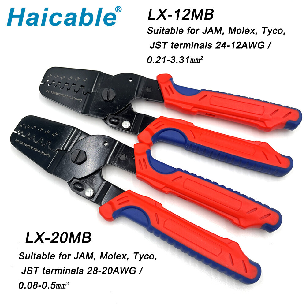 Miniature Terminal Crimpling Pliers LX-12MB/LX-20MB 0.08-0.5mm2/0.21-3.31mm2