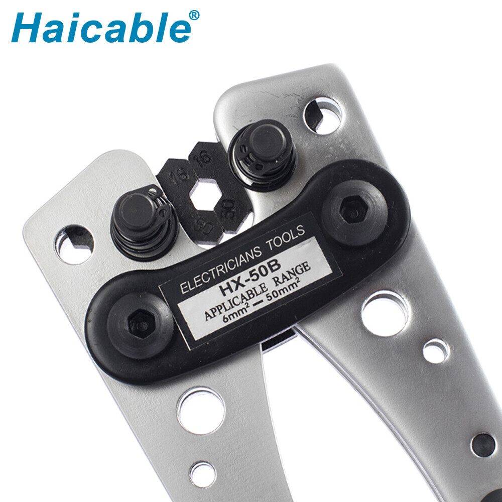 Non-insulated connectors and cable lugs Crimping Tool HX-50B