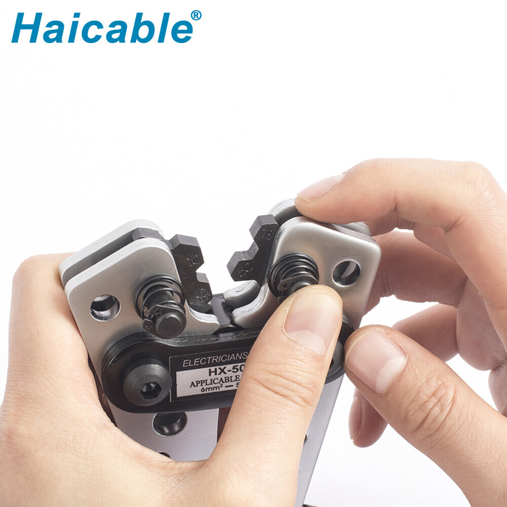 Non-insulated connectors and cable lugs Crimping Tool HX-50B
