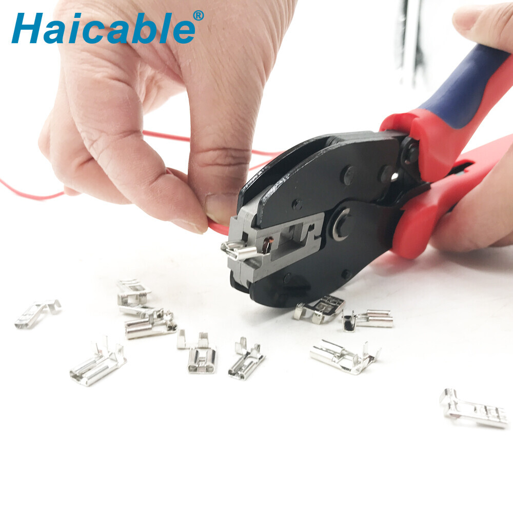 Non-Insulated 90°Flag Terminals Crimping Tools LY-0506FL