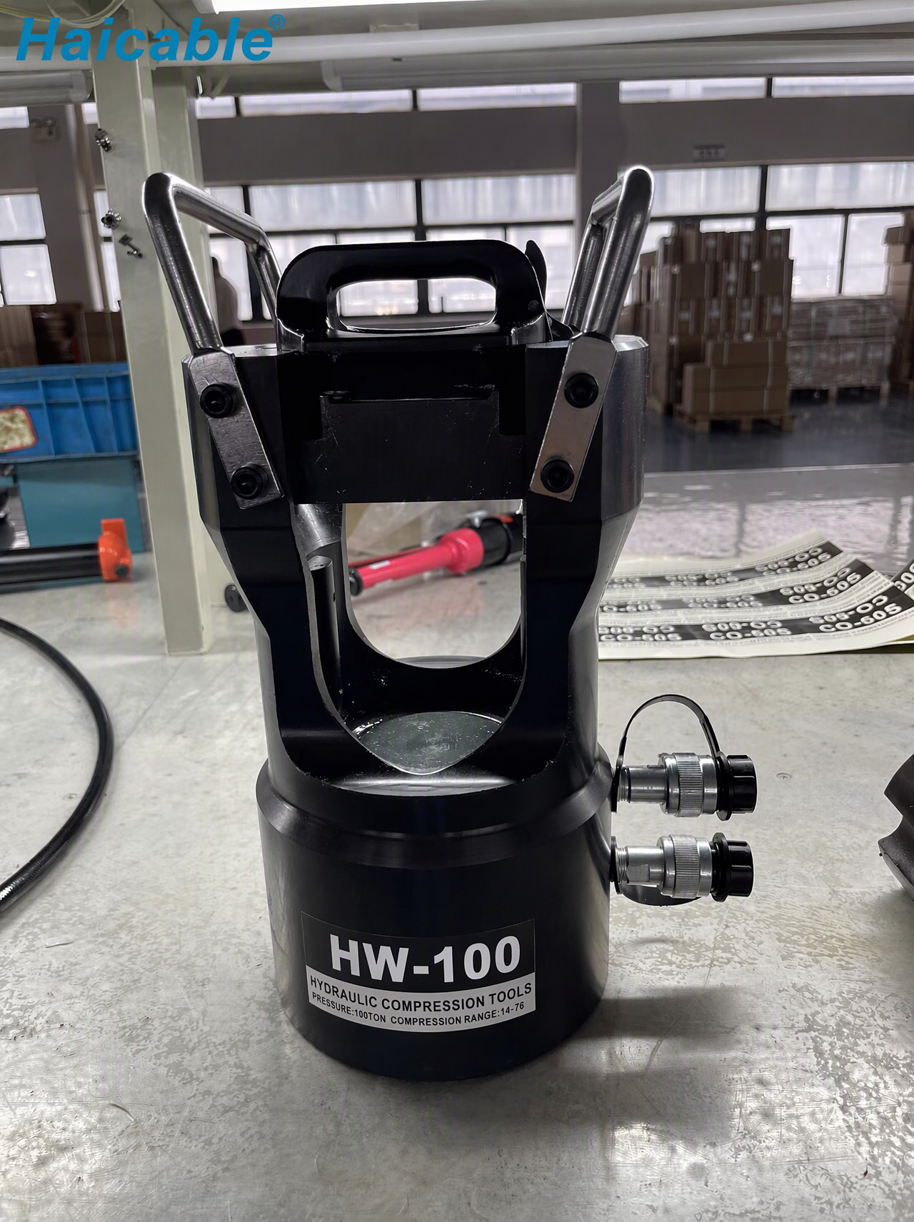 Cabezal de engaste para tubos de cobre y aluminio, diámetro máximo Φ71 mm, HW-100