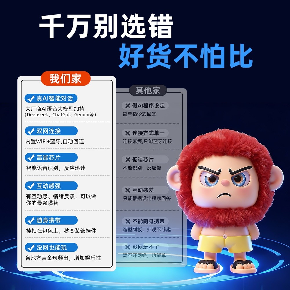 雷子哥AI情绪互动机器人AI情绪玩具