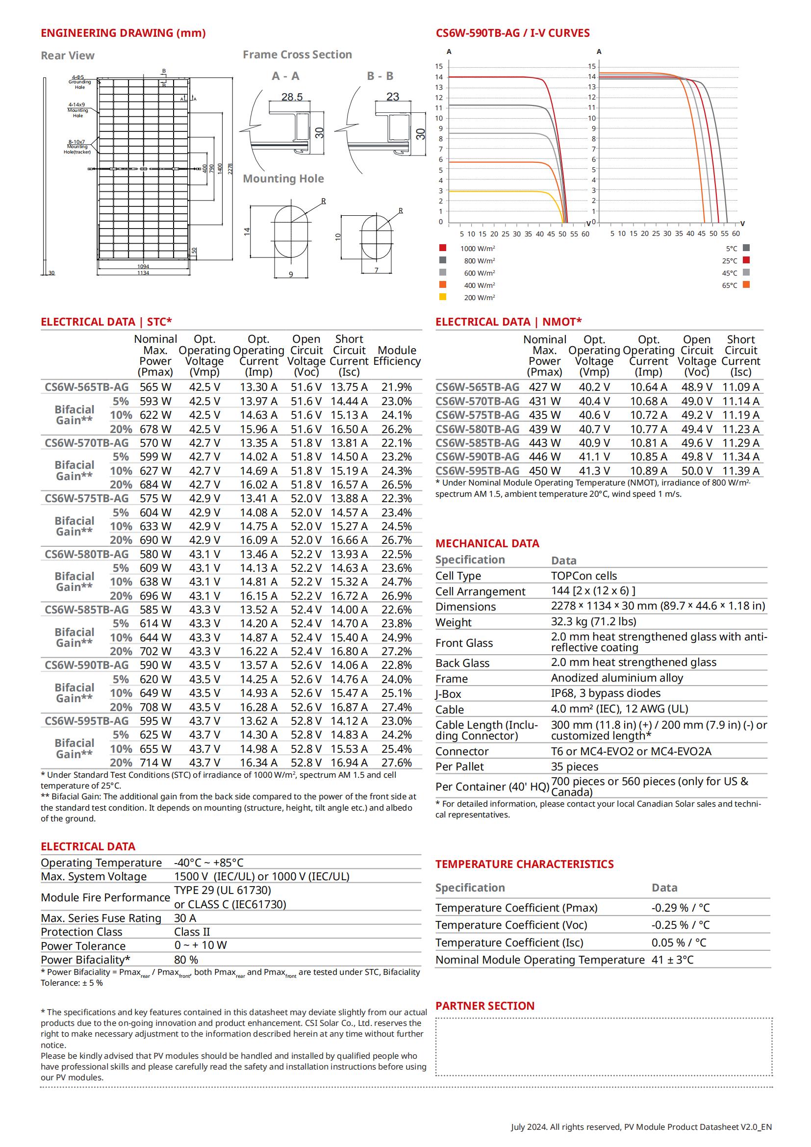 TOPBiHiKu6 N-type Bifacial TOPcon Technology 565 W~595 W