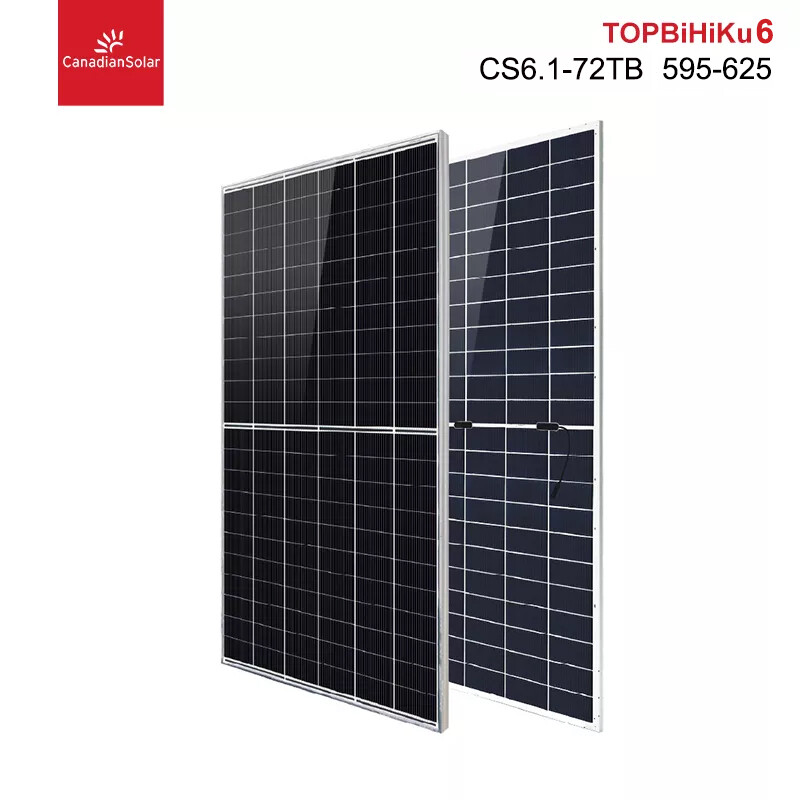 TOPBiHiKu6 N-type Bifacial TOPcon Technology 595 W~625 W