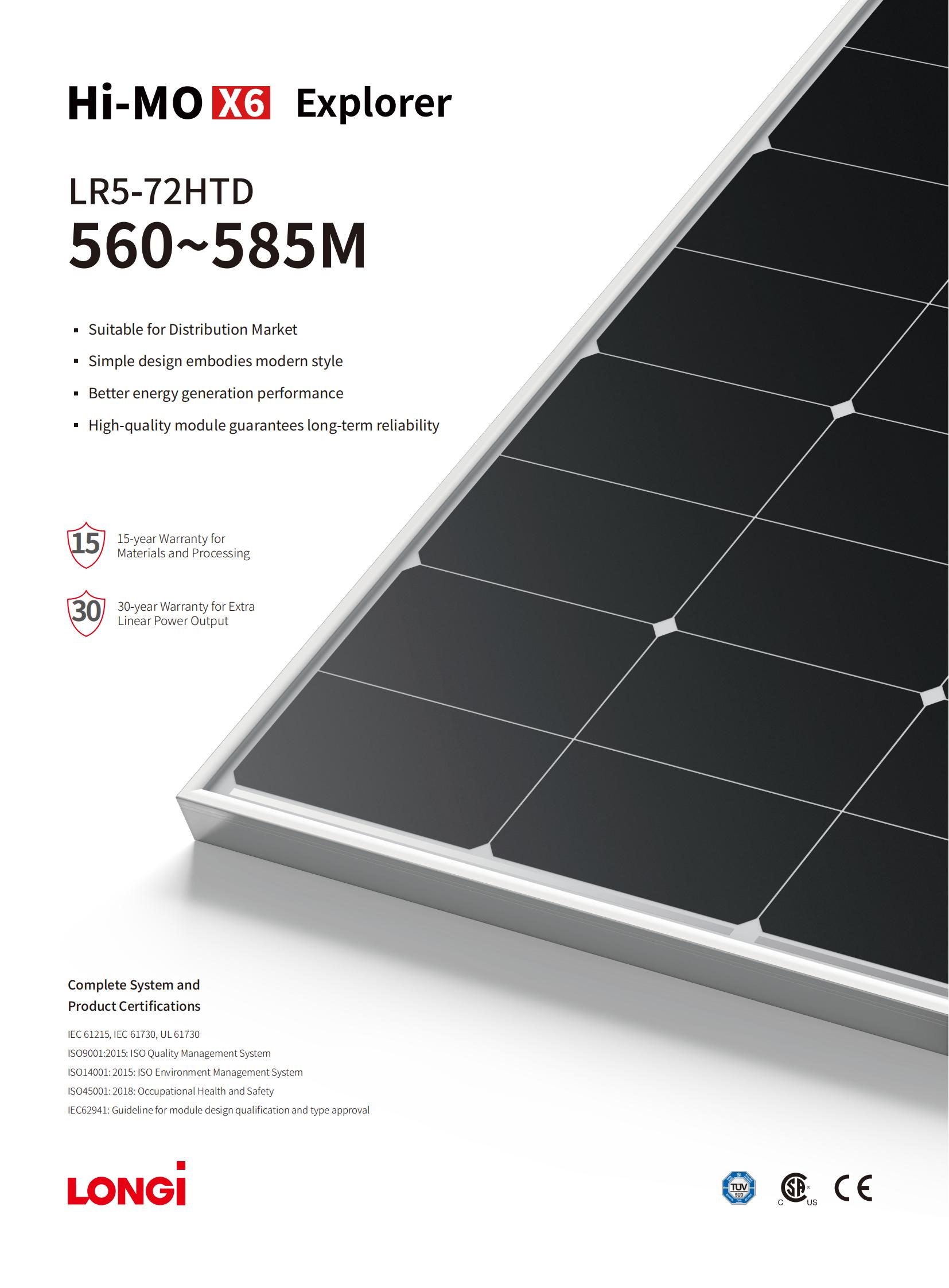 HiMo X6 LR5-72HTD 560-585M