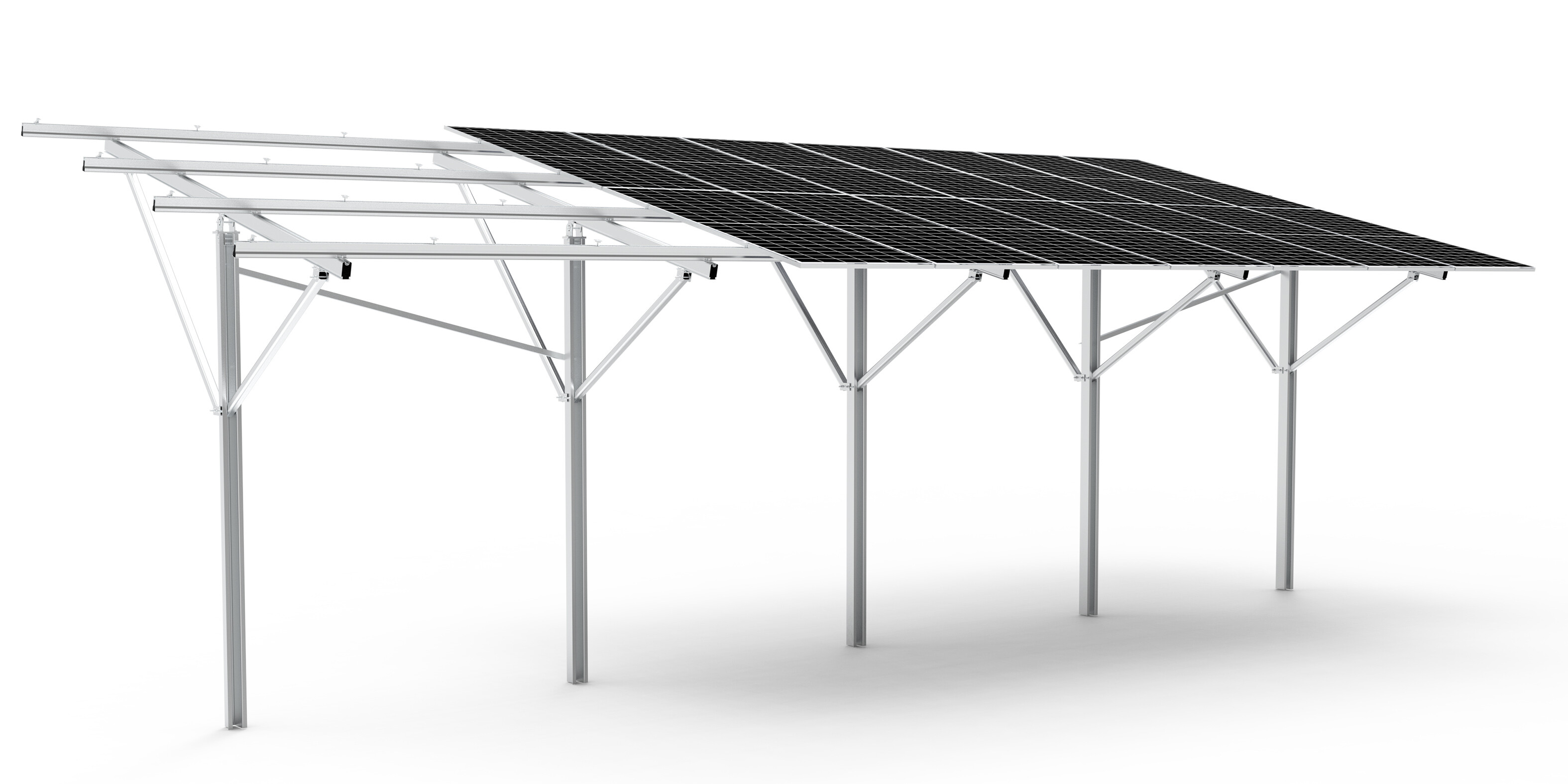 TonKor Ground Mount Aluminum Single Column Pile Foundation