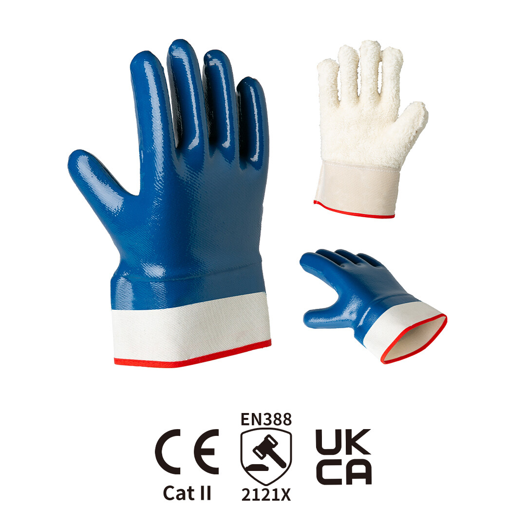 Safety mouth flannel fully immersed in nitrile curing type Safety mouth flannel fully immersed in nitrile curing type