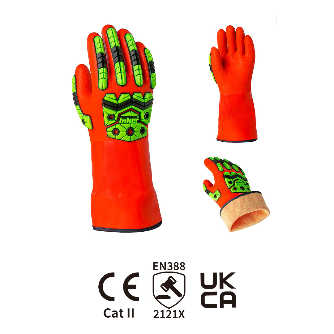 Long-tube cuffs, anti-cutting, grade 5 chemical-proof, anti-impact PVC gloves Long-tube cuffs, anti-cutting, grade 5 chemical-proof, anti-impact PVC gloves
