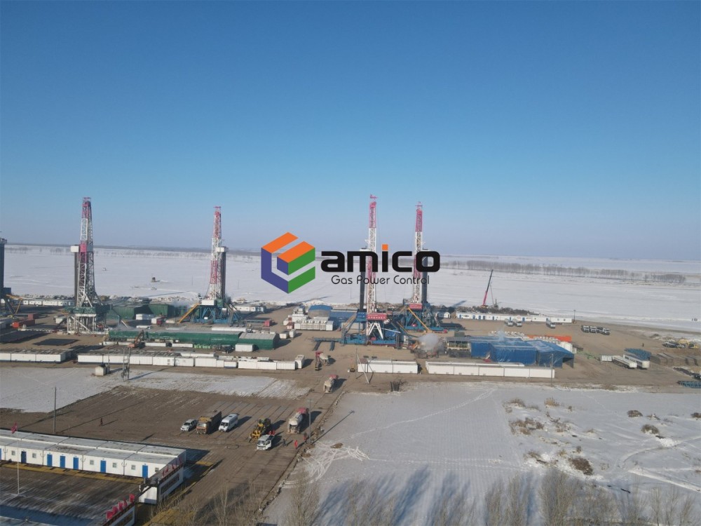 Gas-fired power generation in oil and gas field rigs 