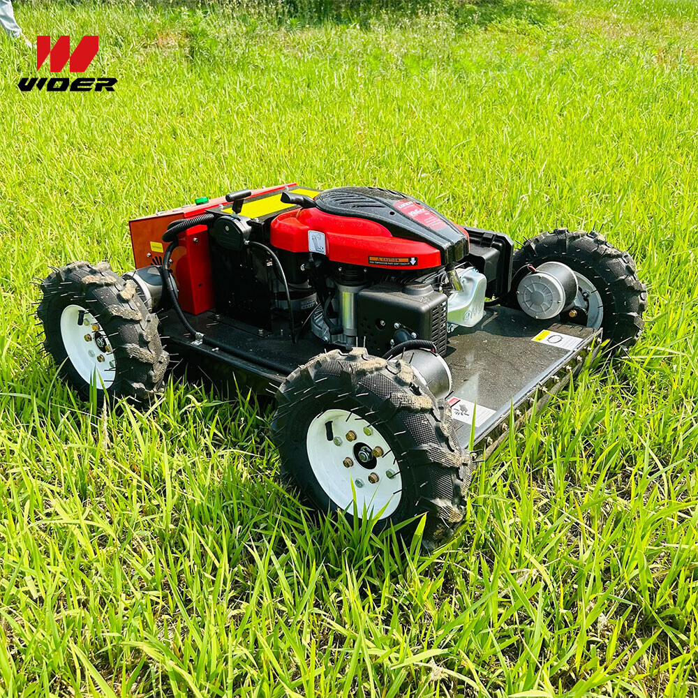 Autonomous Grass Cutter Powerful Remote Control Four-Wheel Lawn Mower