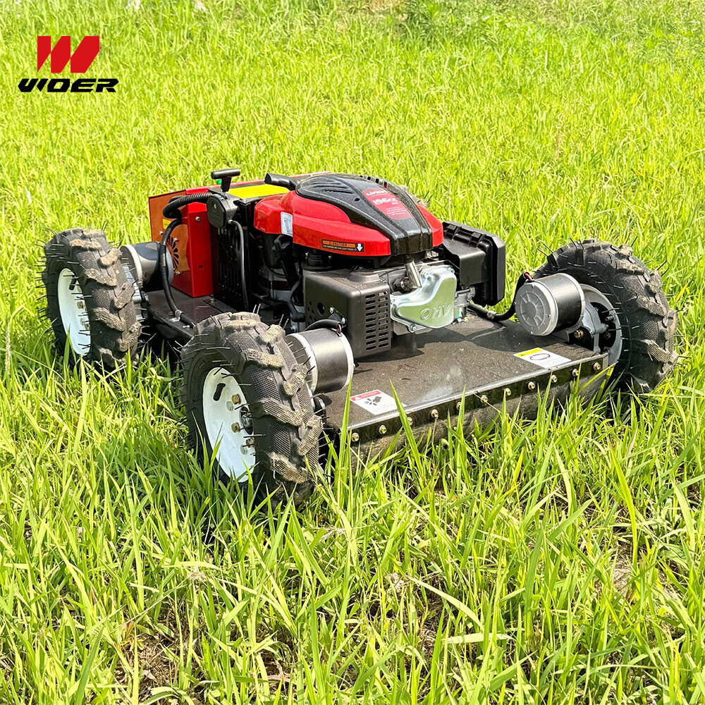 Autonomous Grass Cutter Powerful Remote Control Four-Wheel Lawn Mower