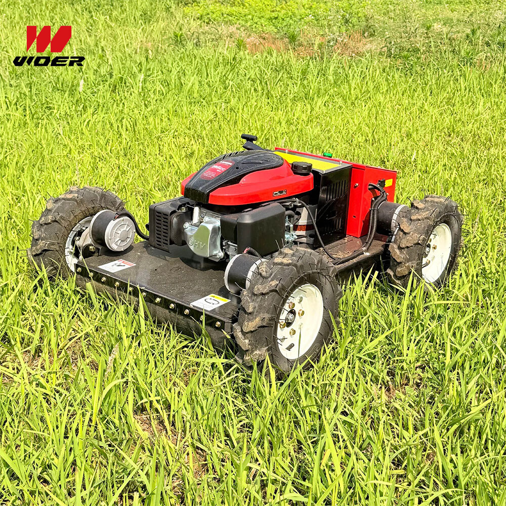 Autonomous Grass Cutter Powerful Remote Control Four-Wheel Lawn Mower