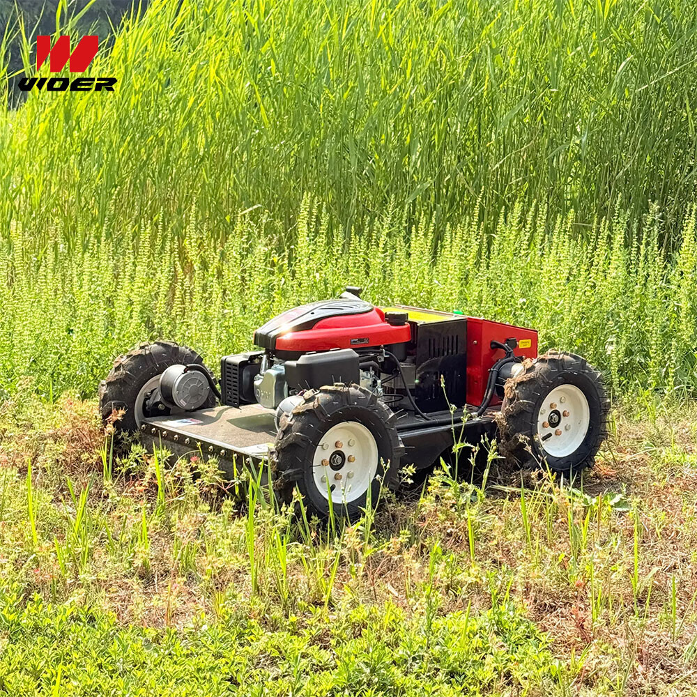 Autonomous Grass Cutter Powerful Remote Control Four-Wheel Lawn Mower