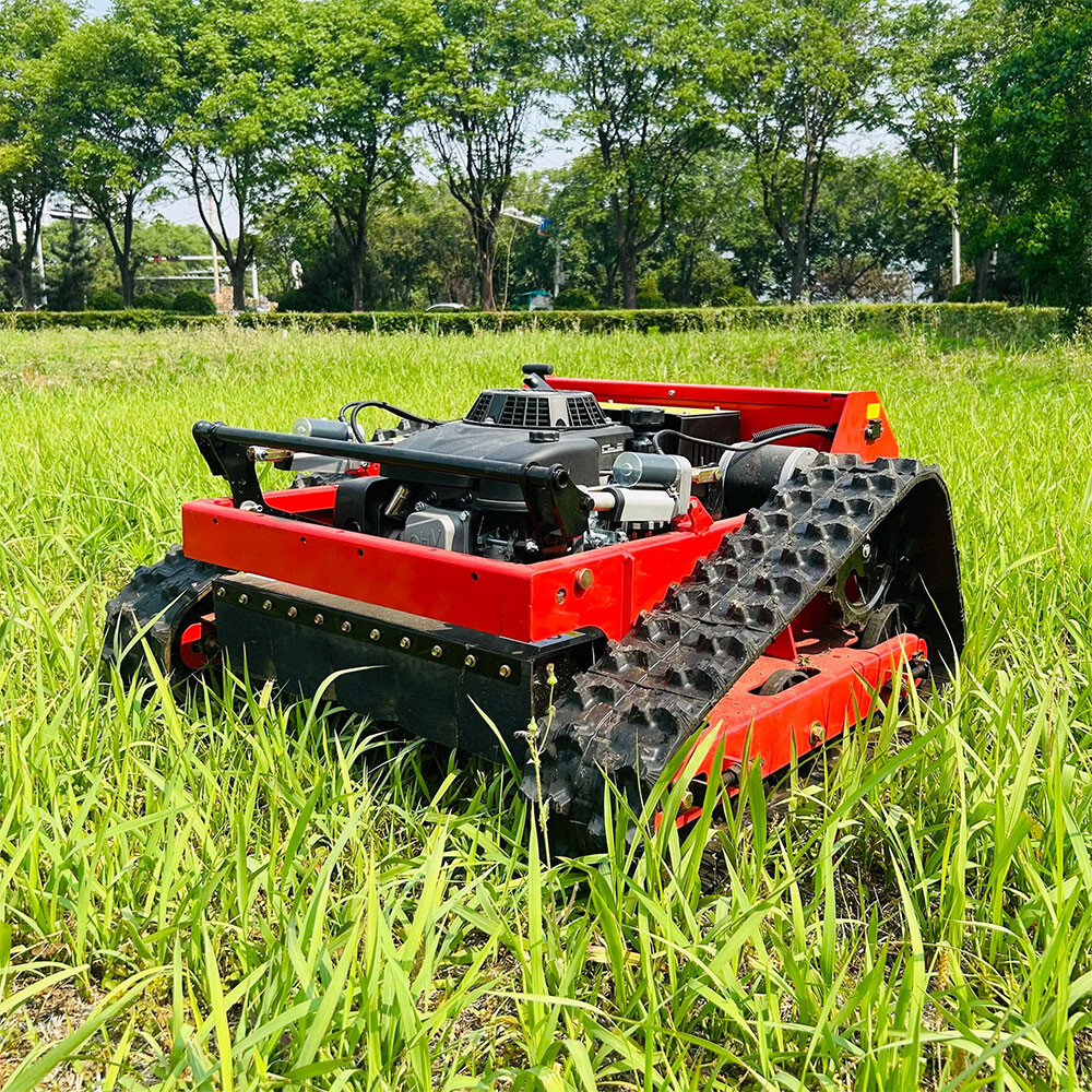 Rubber Track Grass Off Road Lawn Mower Robot Electric Smart