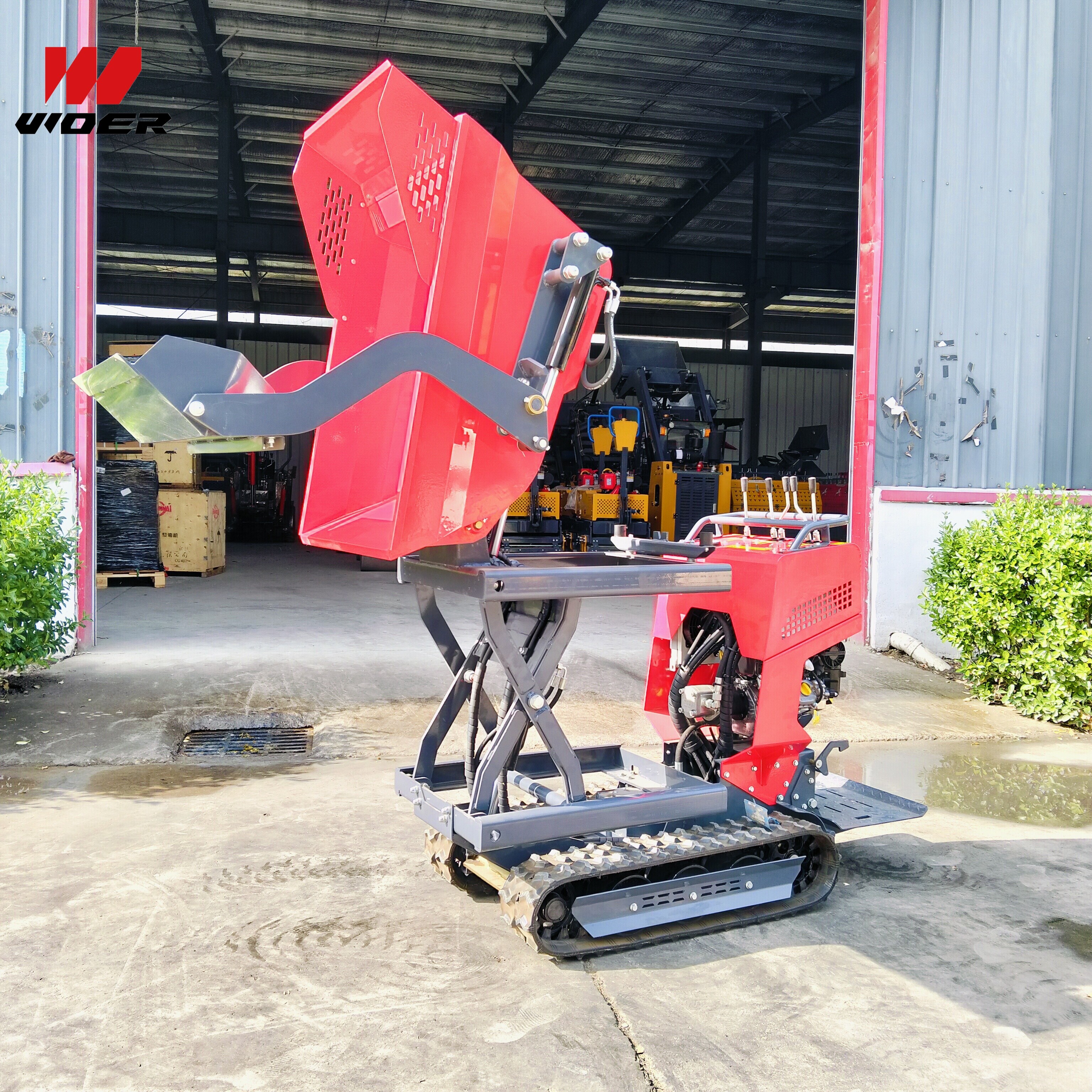 Garden Rubber Track All Terrain Hydraulic Mini Tracked Dumper