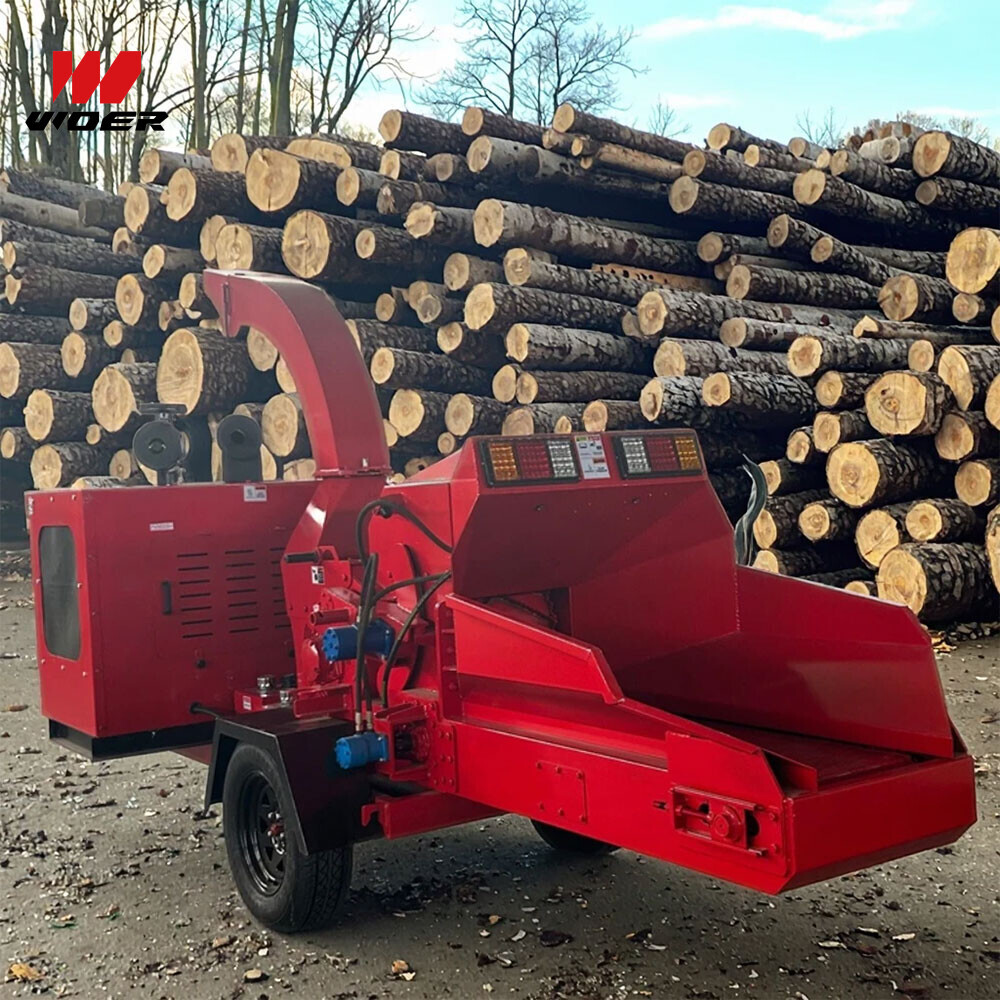 Large Industrial Wood Crusher Chipper Machine Forest Machinery