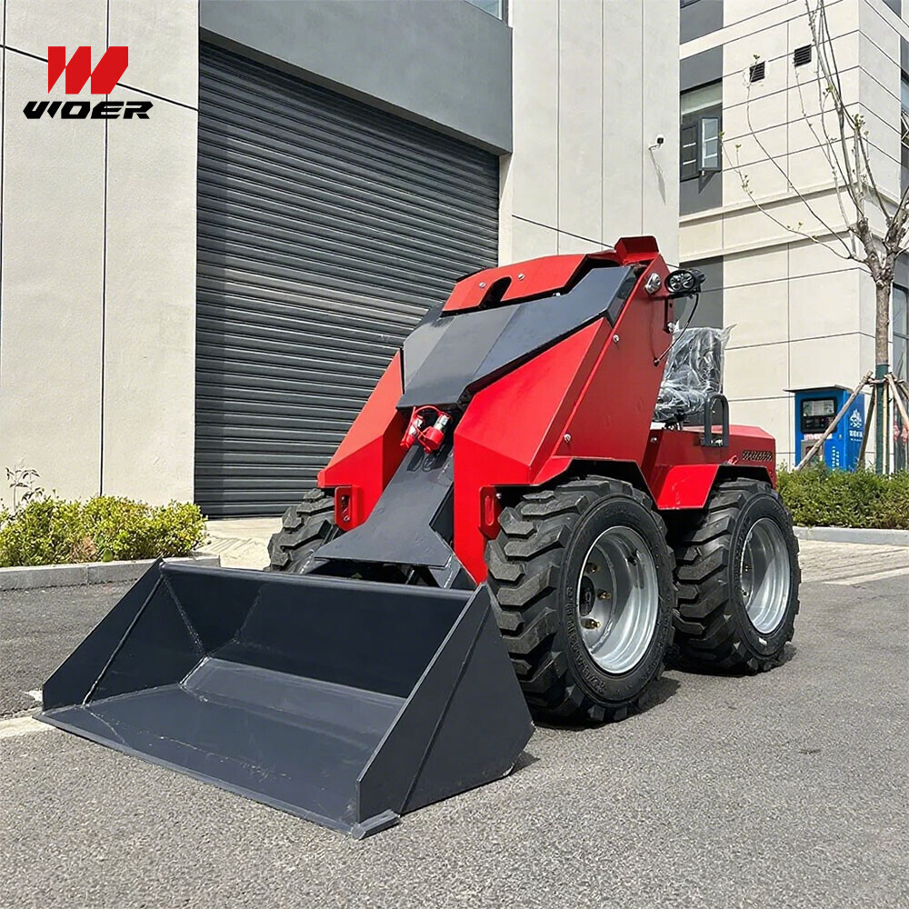 China Hydraulic Walk Behind Crawler Mini Skid Steer Loader Ce Track