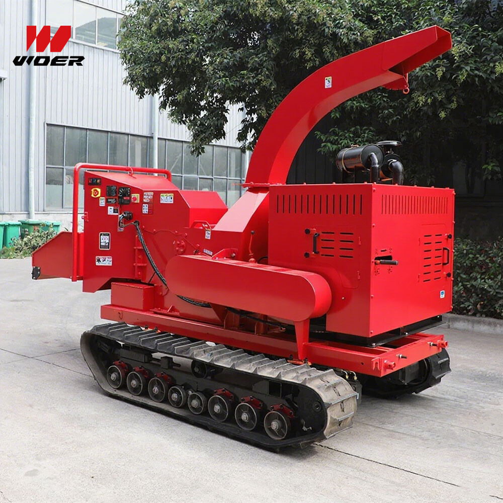 Forestry Big Crawler Diesel Gas Mobile Wood Chippers Machine Large For Sale