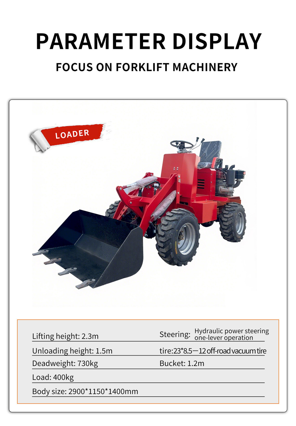 mini electric wheel loader mini electric wheel loader