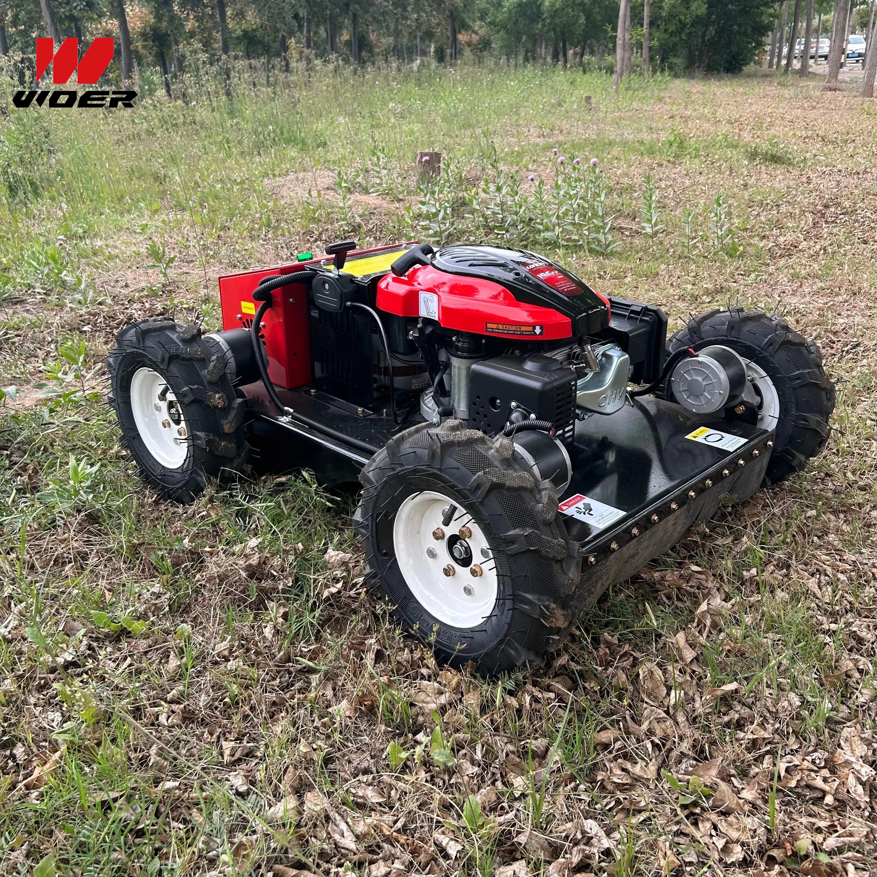 Gas Engine Remote Control Lawn Mower for Fruit Tree Farm Gas Engine Remote Control Lawn Mower for Fruit Tree Farm
