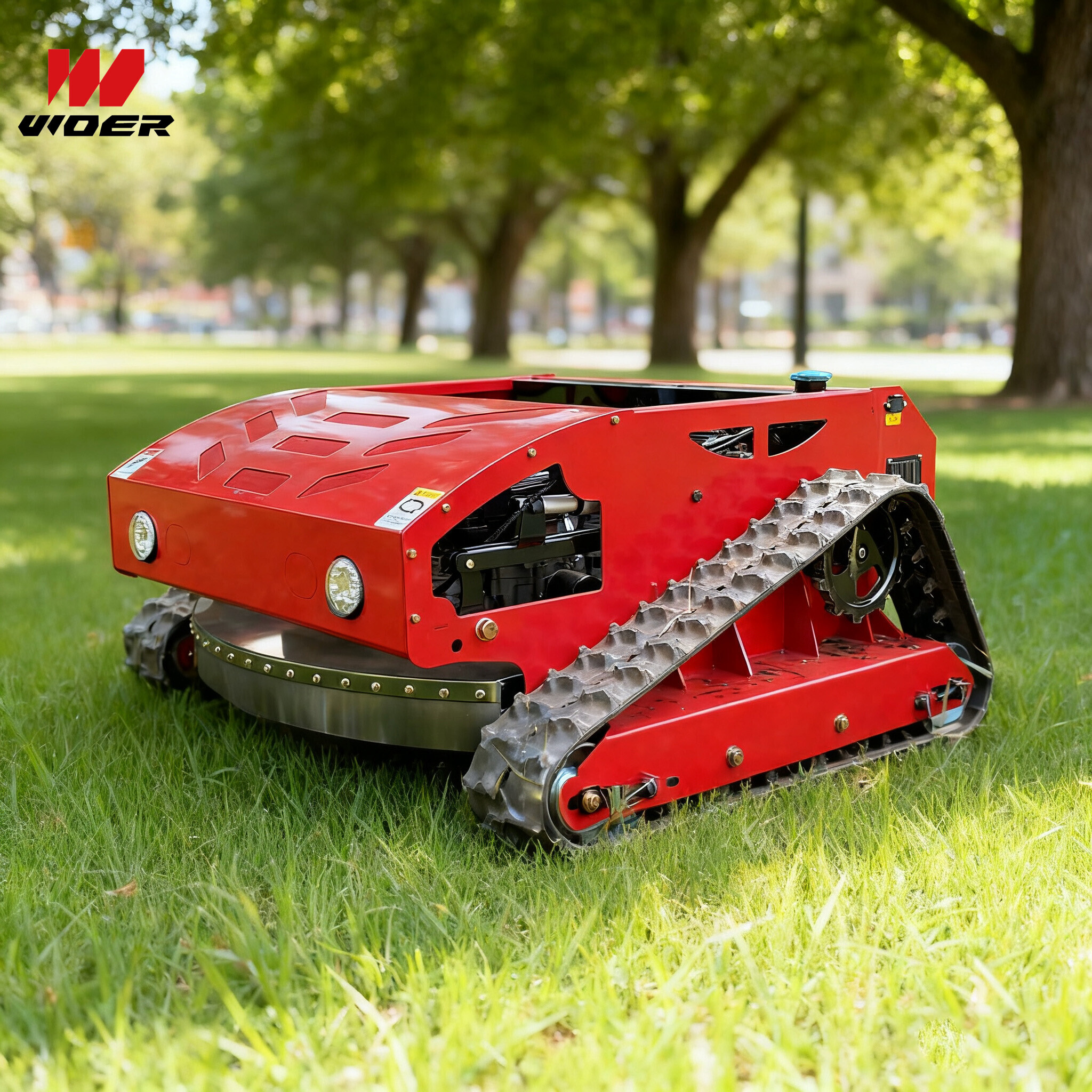 crawler automatic lawn mower machine