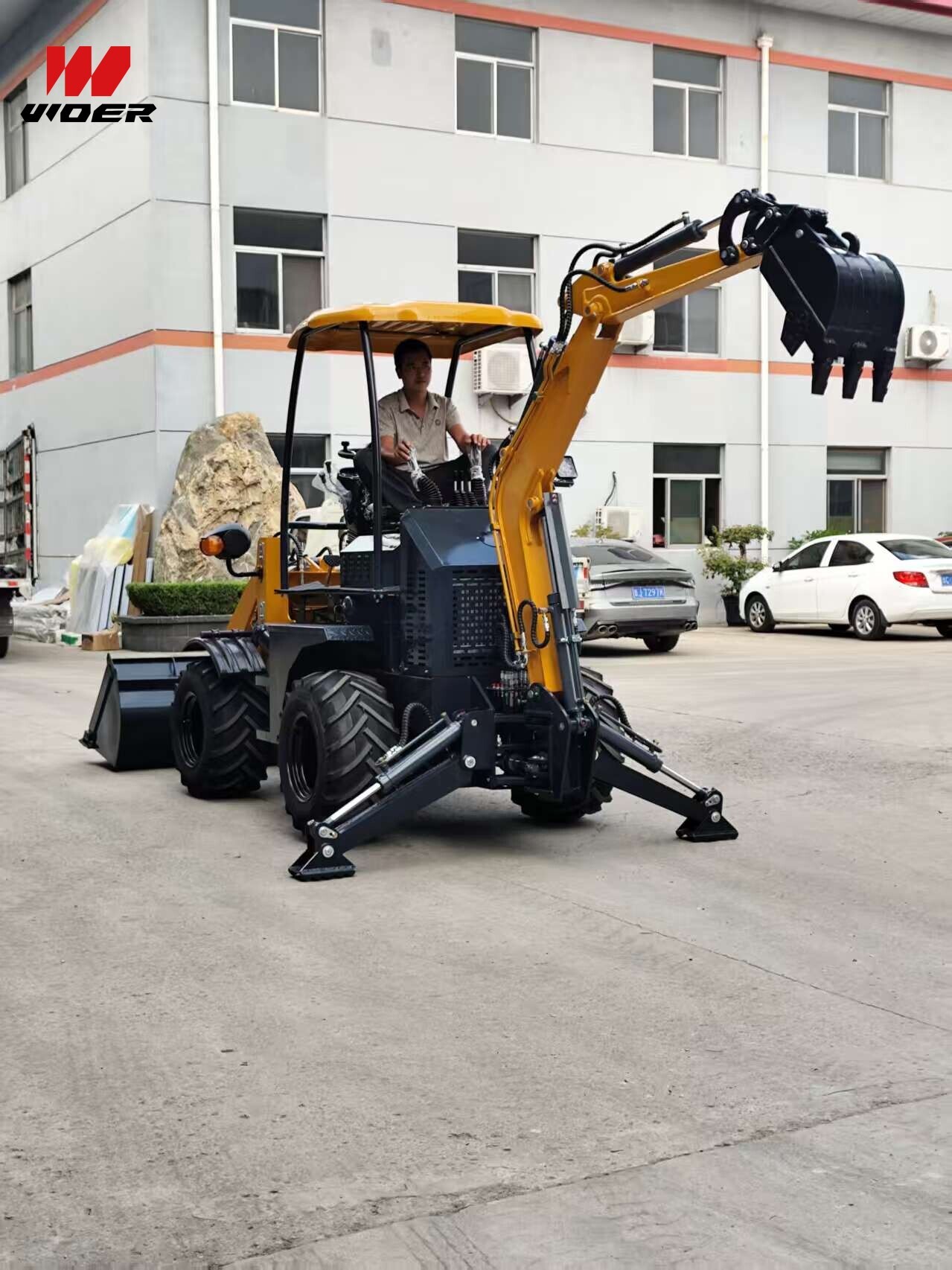 Mini Backhoe Loaders Ready for Shipment to the United States | Factory Direct Supply · Fast Delivery