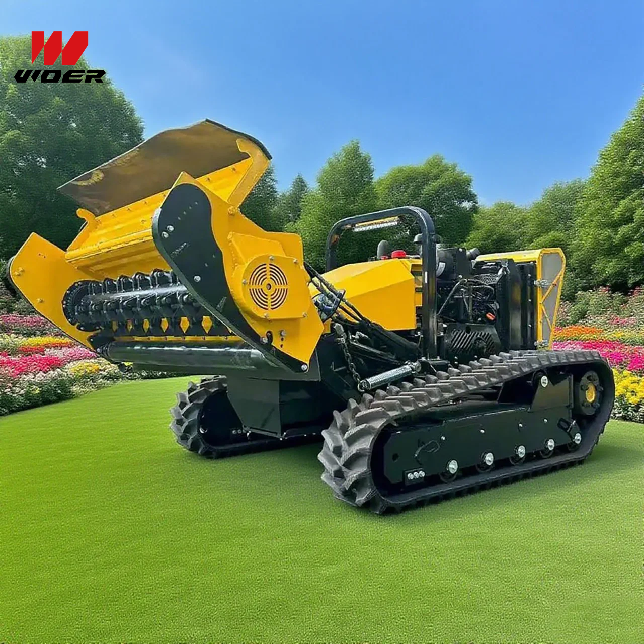 Self-Propelled Remote Control Forestry Mulcher Machine