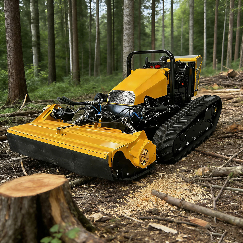 Forestry Machinery Remote Control Tree Mulcher Diesel