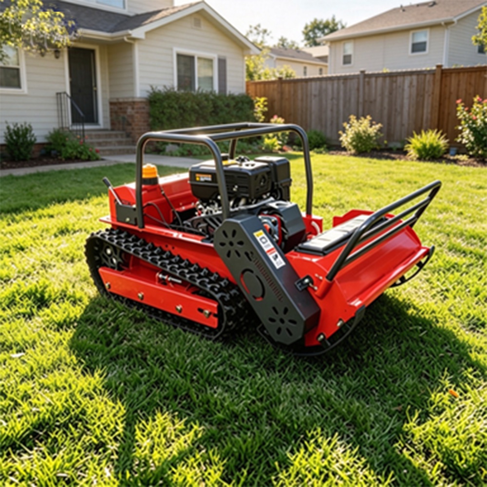 VOER T100J Tracked Remote Mower – 400 m Range, 20-200 mm Cut on Slopes and Banks