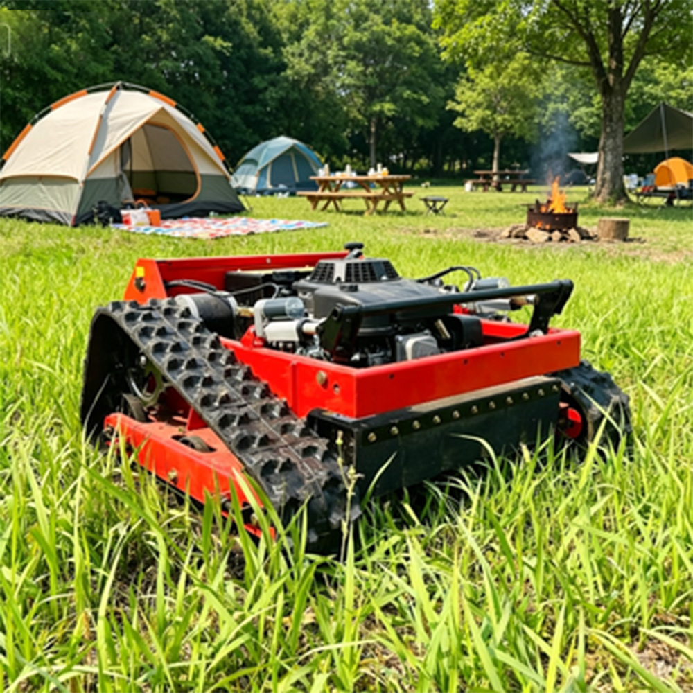 High Efficiency Professional Gasoline Hybrid Power Crawler Tracked Lawn Mower