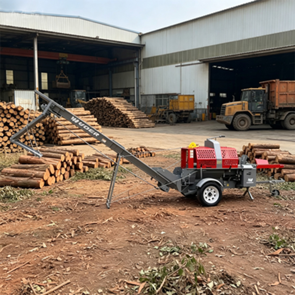 Robust Industrial Log Splitter For High Volume Firewood Processing