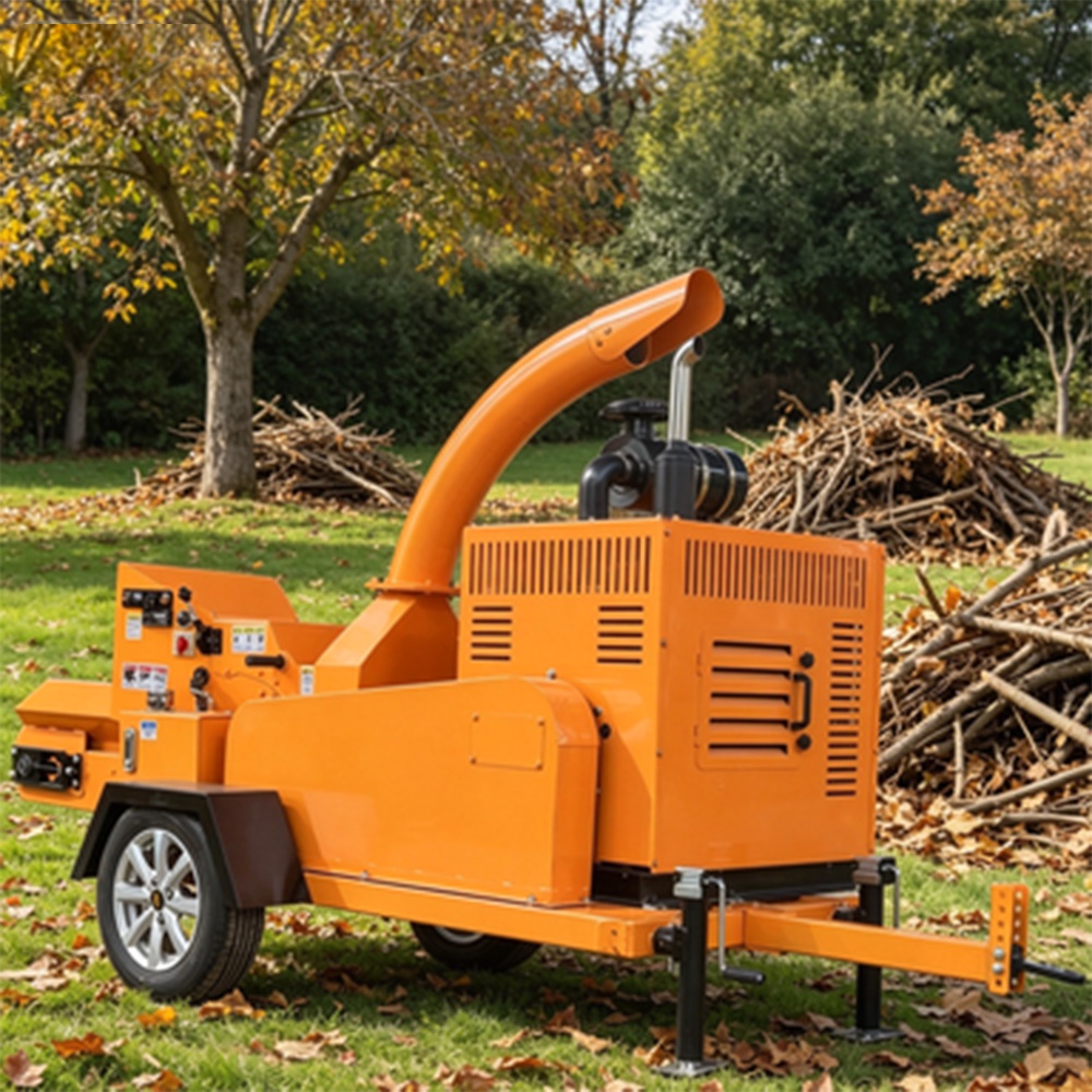 Heavy Duty Reliable High Capacity Automatic Chain Conveyor Feed Wood Chipper