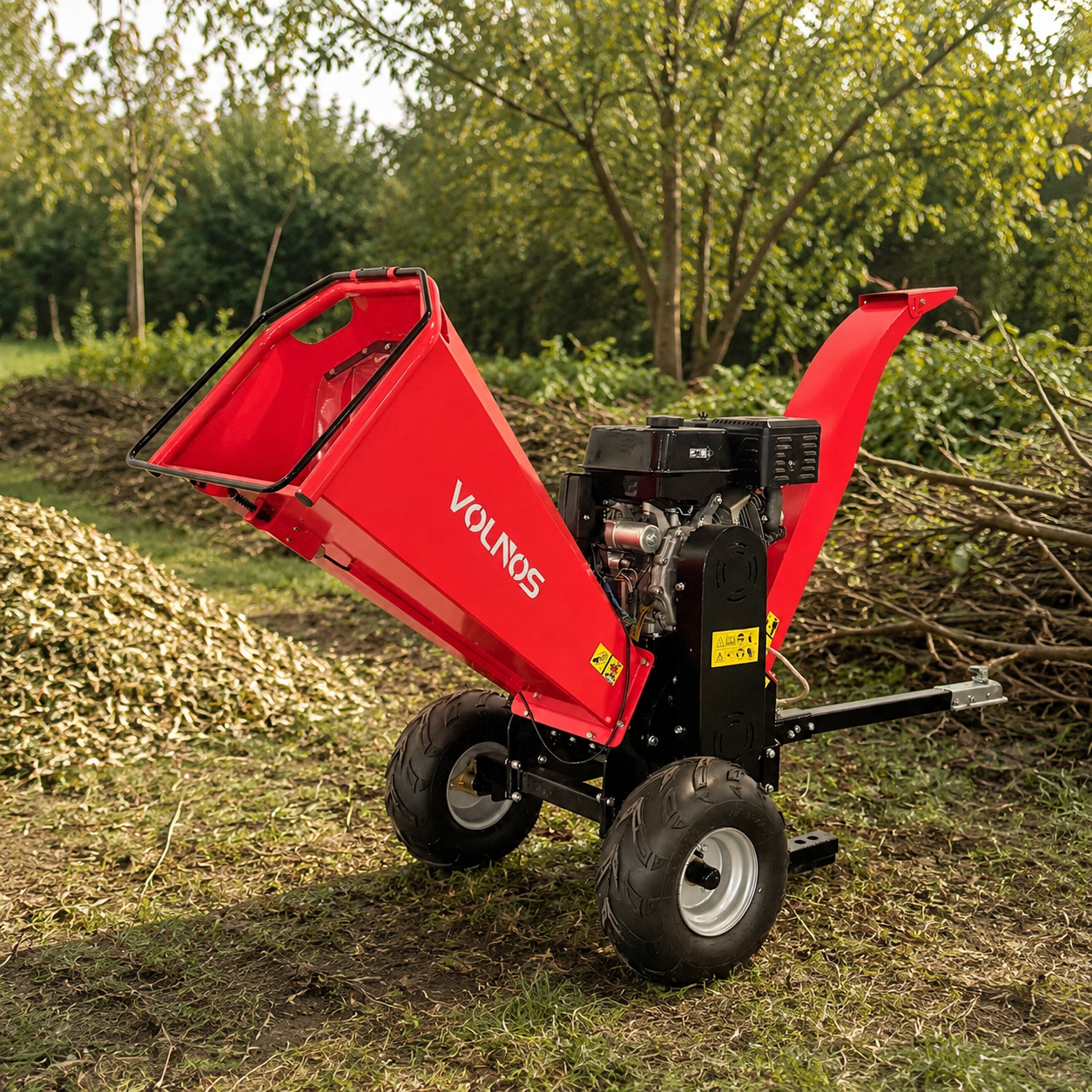 Petrol Engine Branch Shredder High Efficiency Mini Wood Chipper