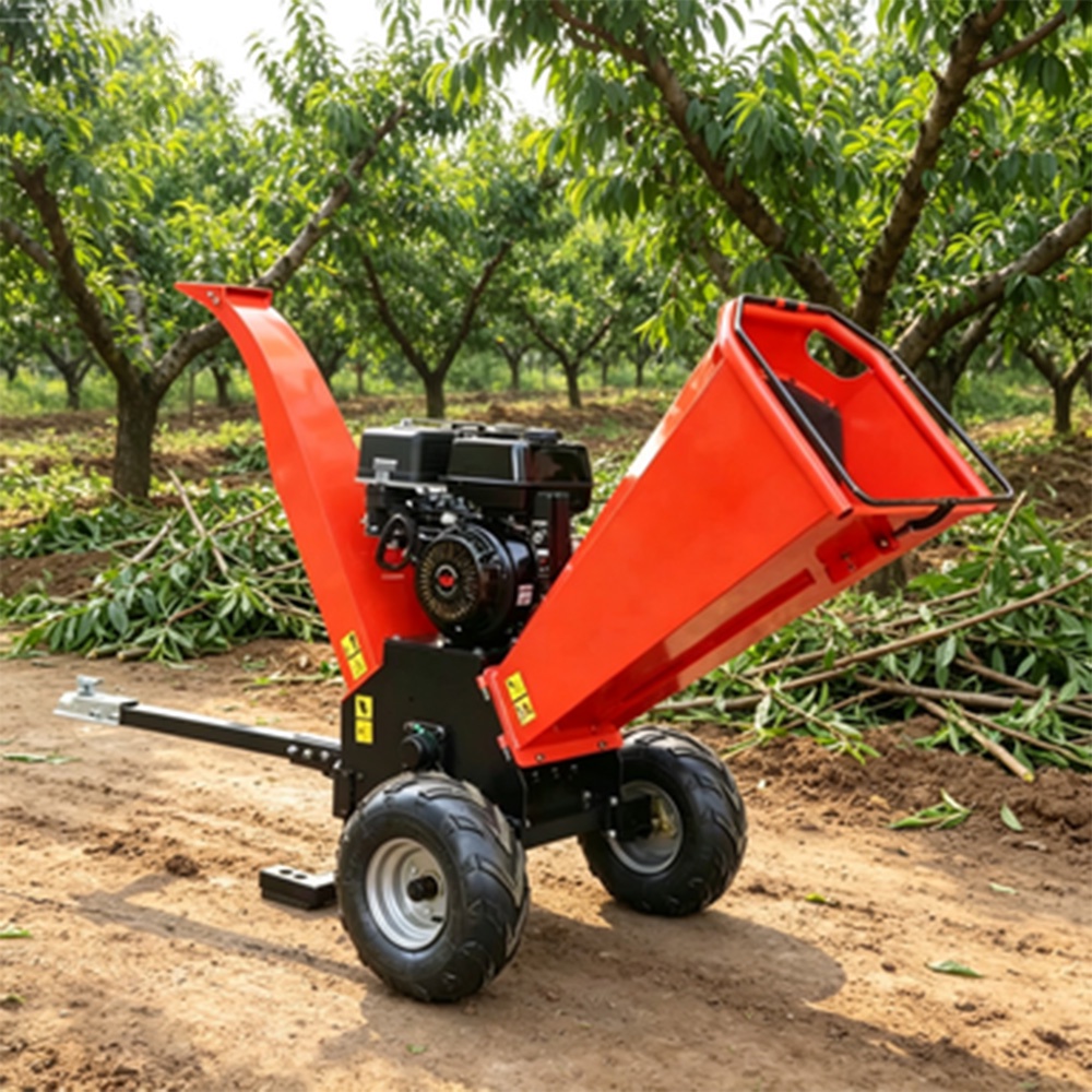 Petrol Engine Branch Shredder High Efficiency Mini Wood Chipper