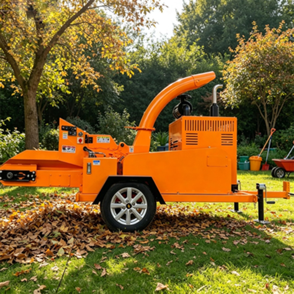 High Pressure Durable Stable Production Diesel Wood Chipper