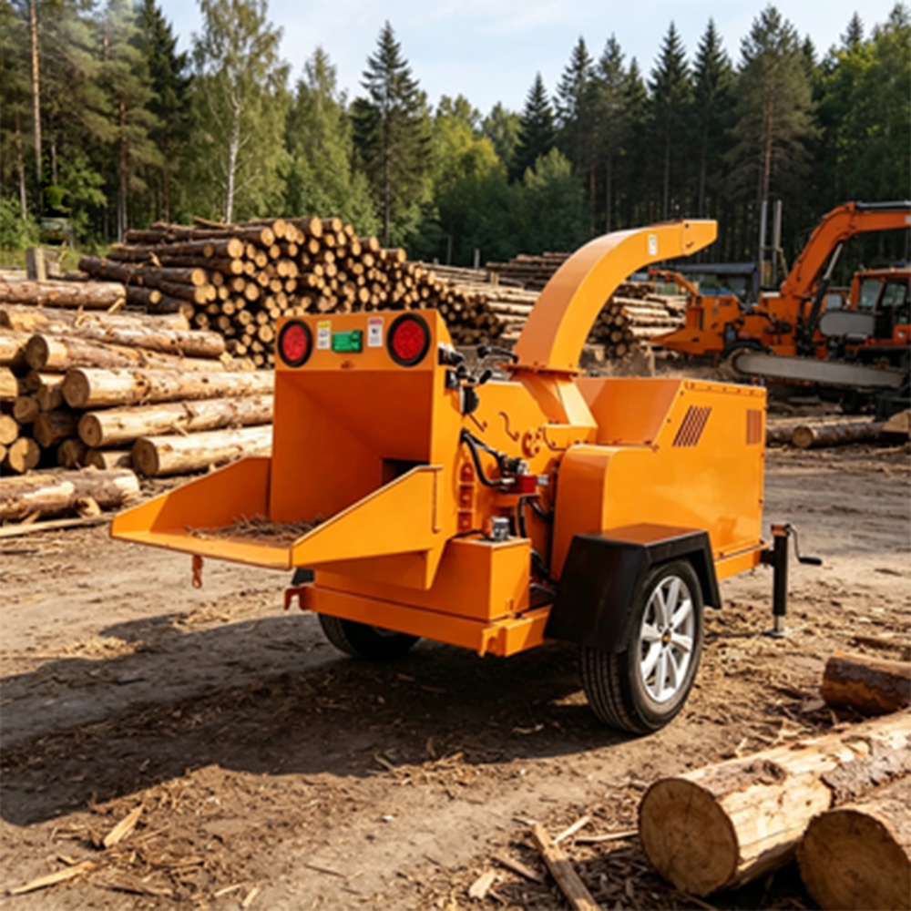 Rugged Construction Heavy Duty Professional High Power Wood Chipper