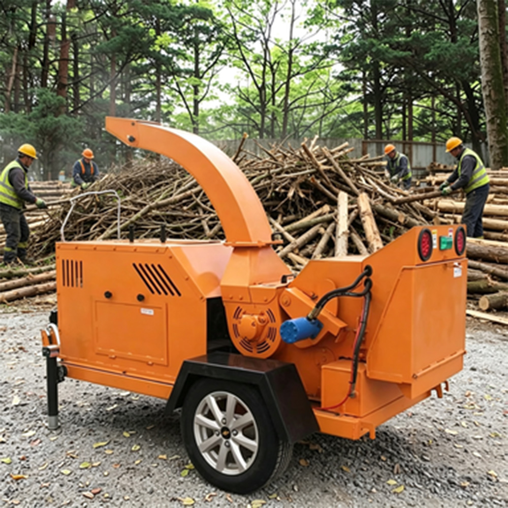 High Pressure Durable Stable Production Diesel High Industrial Wood Chipper