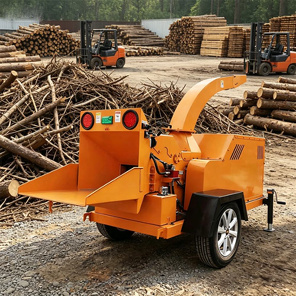 High Pressure Durable Stable Production Diesel High Industrial Wood Chipper