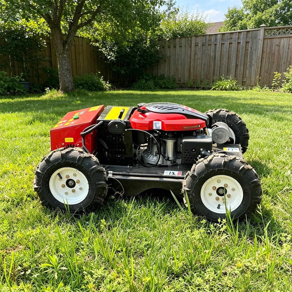 High Efficiency 4 Wheeled Robot Remote Control Lawn Mower