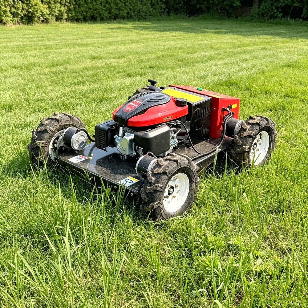 High Efficiency 4 Wheeled Robot Remote Control Lawn Mower