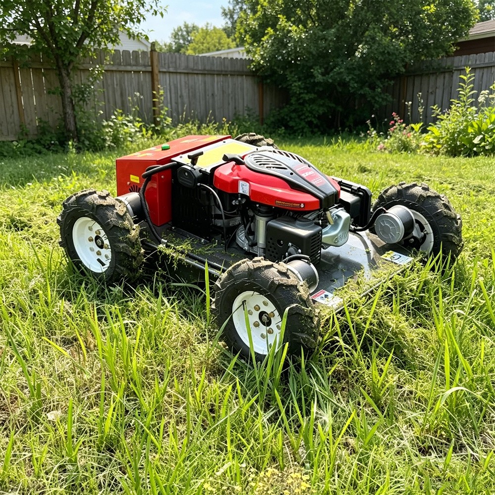 High Efficiency 4 Wheeled Robot Remote Control Lawn Mower