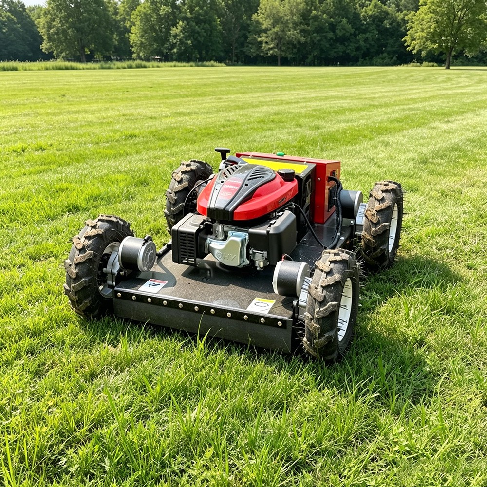 High Efficiency 4 Wheeled Robot Remote Control Lawn Mower