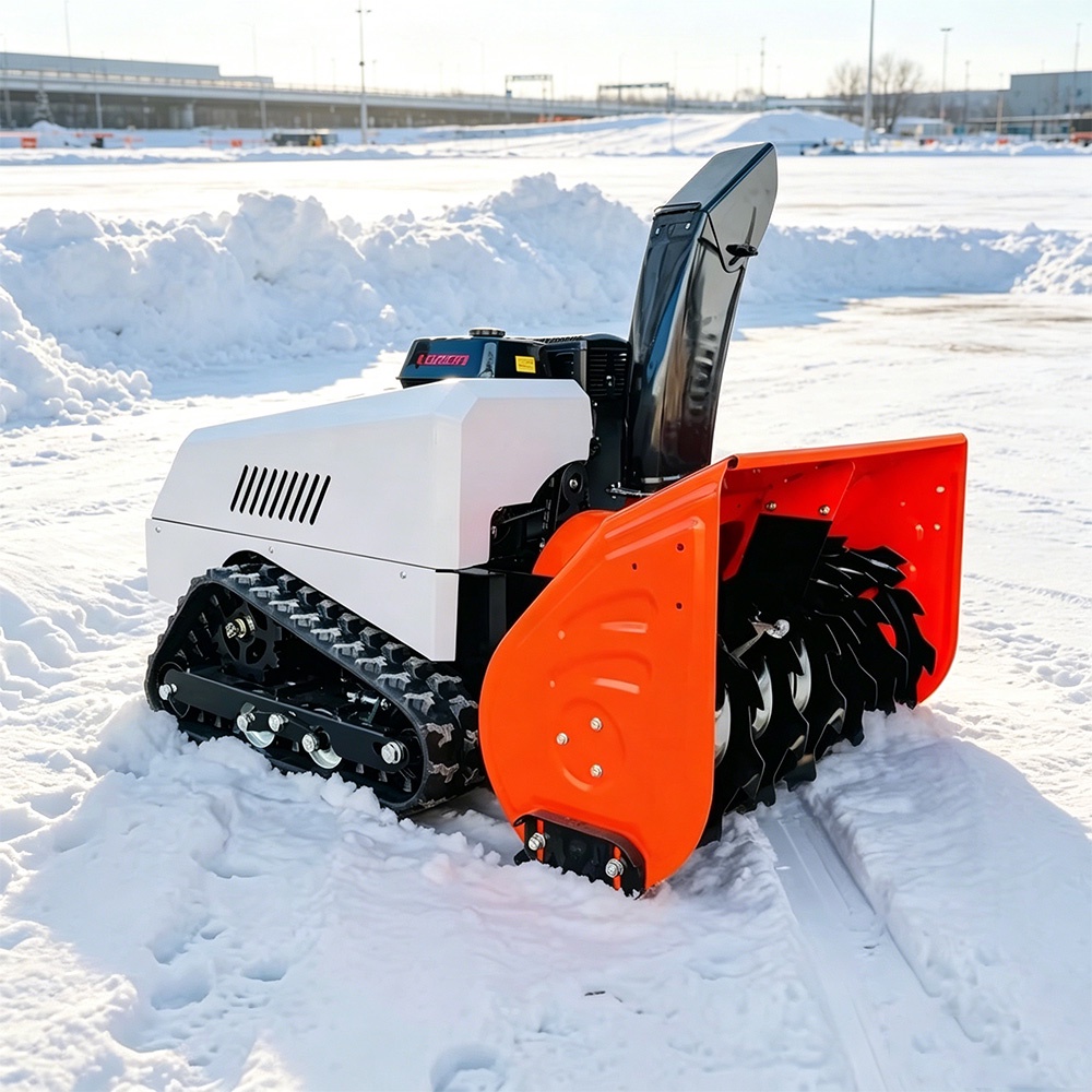Industrial EPA Certified Hybrid All Terrain Multi Functional Tracked Remote Control Snow Blower