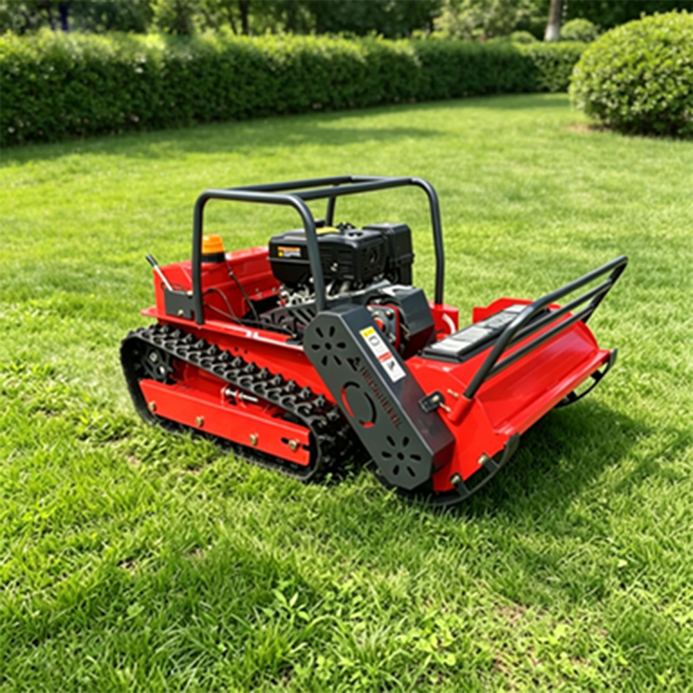 VOER T100J 遥控履带式割草机 – 15 HP 混合动力，1,000 mm 割幅