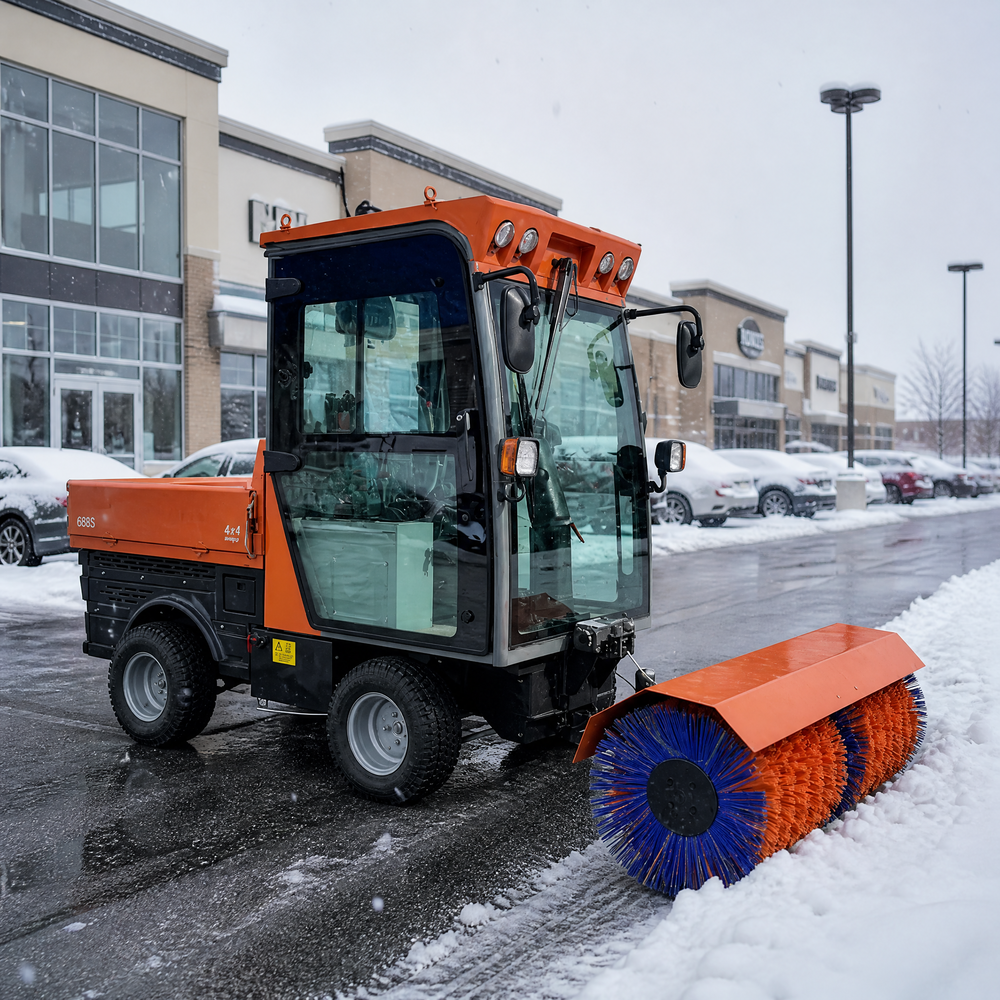 VOER 4WD140 驾驶式扫雪机 - 1,400 mm 清扫宽度，1,500 mm 推雪宽度，25 HP
