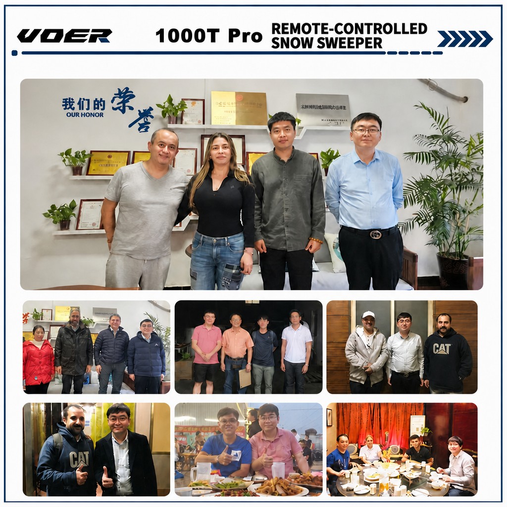 07 团队荣誉 Woer 1000T-Pro RC遥控抛雪机——远程清理长车道和停车场 | 15HP履带式除雪机,抛雪距离最远达15m