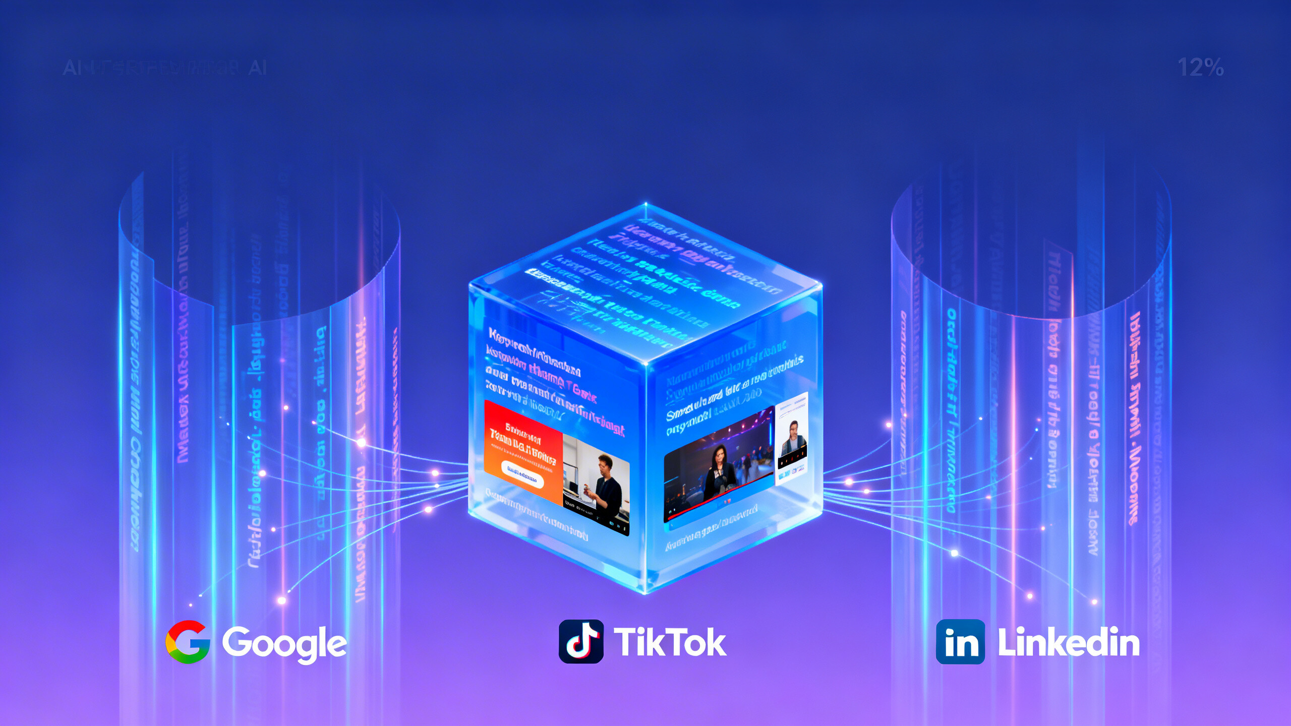 Как настроить каналы продвижения за рубежом? Встроенная интеграция с Google, TikTok и LinkedIn в системе AI для создания сайтов