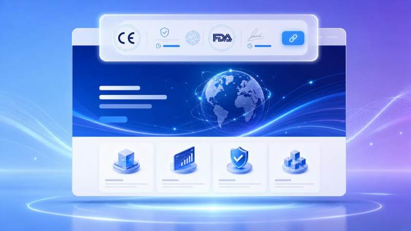 FDA США обновило руководство по цифровому B2B-соответствию: на официальном сайте китайских поставщиков должен быть встроен модуль двойной сертификации CE/FDA