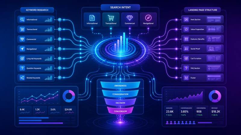 При исследовании SEO-ключевых слов сначала смотреть на трафик или на намерение