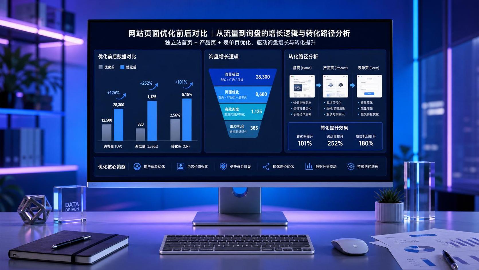 独立站询盘增长案例复盘：哪些页面改动真正带来了转化提升